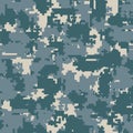 Digital camouflage seamless patterns