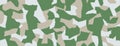 Digital camouflage seamless pattern. Patchwork urban camo military green and white texture. Pixel abstract background. Vector Royalty Free Stock Photo