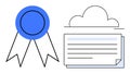 Digital Certification and Cloud Storage for Secure and Reliable Data Management Royalty Free Stock Photo