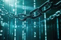 Digital Chain and Blockchain Security Concept