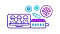 Digital Chain Link: Network Connectivity Data Security Icon, vector design Generative AI Royalty Free Stock Photo
