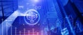 Digital chatbot, robot application, conversation assistant, AI Artificial Intelligence concept, digital chatbot on virtual screen