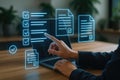 Digital checklist and document management system Royalty Free Stock Photo