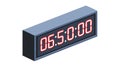 Digital Chronometer Countdown Timer Display Vector Art, vector design Generative AI Royalty Free Stock Photo