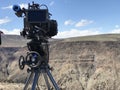 Digital Cinema camera ready to film in the Death Valley.