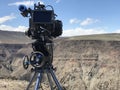 Digital Cinema camera ready to film in the Death Valley.