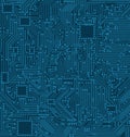 Digital Circuit Background. Texture of Processor, Motherboard