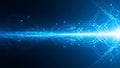Digital Circuit Board Background Blue Cyber Network Flow Data Transmission Futuristic Tech Connection Royalty Free Stock Photo