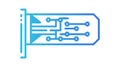 Digital Circuit Board Flag Icon, vector design Generative AI Royalty Free Stock Photo