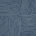 Digital circuit board pattern with intricate interconnected lines Royalty Free Stock Photo