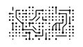 Digital Circuit Lines: Abstract Technology Pattern, vector design Generative AI Royalty Free Stock Photo