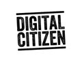 Digital Citizen - those who use the internet regularly and effectively, text stamp concept background