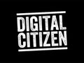 Digital Citizen - those who use the internet regularly and effectively, text stamp concept background