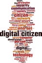 Digital citizen word cloud