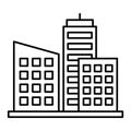 Digital city Isolated Vector icon Royalty Free Stock Photo