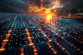 Digital Matrix: Cyber City Data Overload, generative ai