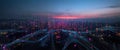 Digital Cityscape at Dusk