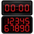 Digital Clock . Digital Uhr Nummer Royalty Free Stock Photo