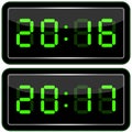 Digital Clock . Digital Uhr Nummer Royalty Free Stock Photo