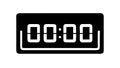 Digital Clock Display Icon, Time and Countdown Symbol. vector design Generative AI Royalty Free Stock Photo
