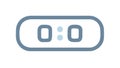 Digital Clock Display Showing Zero Zero Timer Reset, vector design Generative AI Royalty Free Stock Photo