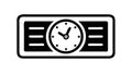 Digital Clock Display, Time Dashboard, vector design Generative AI Royalty Free Stock Photo