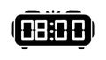 Digital Clock Display Time 08:00 Icon, vector design Generative AI Royalty Free Stock Photo