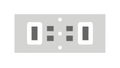 Digital clock display, timekeeping, and precise timing, vector design Generative AI Royalty Free Stock Photo