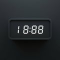 Digital clock displaying \
