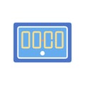 Digital Clock Icon for Time Royalty Free Stock Photo