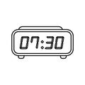Digital clock icon Vector Royalty Free Stock Photo