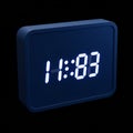 Digital clock showing \