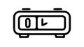 Digital clock or timer electronic time display icon , vector design Generative AI Royalty Free Stock Photo