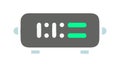 Digital Clock Timer Icon, Time Display Vector, vector design Generative AI Royalty Free Stock Photo