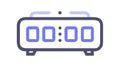Digital Clock Timer Time Display, vector design Generative AI Royalty Free Stock Photo