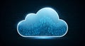Cloud computing technology concept digital data storage information binary code background design network Royalty Free Stock Photo