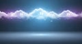 Digital Cloud Computing Network with Data Icons and Soft Light Royalty Free Stock Photo