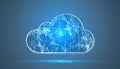 Digital Cloud Computing Network Technology Concept Royalty Free Stock Photo
