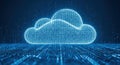 Digital Cloud Computing Network Technology Concept Royalty Free Stock Photo