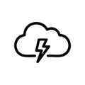 Digital Cloud Computing Power Symbol. Depi Royalty Free Stock Photo