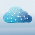 Digital Cloud Network Technology Illustration Royalty Free Stock Photo