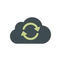 Digital Cloud Refresh Sync Icon Representing Data Synchronization Royalty Free Stock Photo