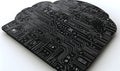 Digital cloud technology concept circuit board illustration isolated Royalty Free Stock Photo