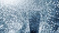 Digital code on blur city background. Abstract Binary code. Royalty Free Stock Photo