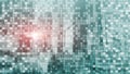 Digital code on blur city background. Abstract Binary code. Royalty Free Stock Photo