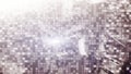 Digital code illustration on blur city background. Abstract Binary code. Royalty Free Stock Photo