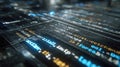 Digital Code Displayed on a Futuristic Interface Showing Programming Elements and Syntax Analysis in a High-Tech Royalty Free Stock Photo