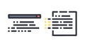 Digital Code Document Icon, Programming, Data Entry, vector design Generative AI Royalty Free Stock Photo