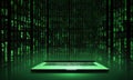 Digital Code Environment with Laptop