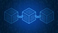 Digital code number abstract background and programming languages